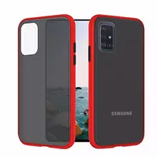 Чехол бампер для Samsung Galaxy A71 Anomaly Fresh Line Red (Красный)