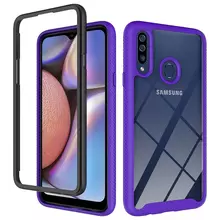 Чехол бампер Anomaly Hybrid 360 для Samsung Galaxy A20s Purple/Black (Фиолетовый/Черный)