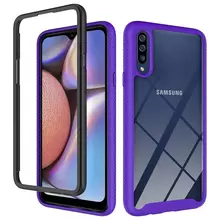 Чехол бампер Anomaly Hybrid 360 для Samsung Galaxy A70s Purple/Black (Фиолетовый/Черный)