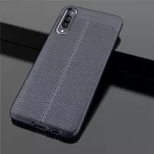 Чехол бампер Anomaly Leather Fit Case для Samsung Galaxy A41 Blue (Синий)