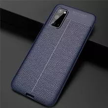 Чехол бампер Anomaly Leather Fit Case для Samsung Galaxy S20 Blue (Синий)