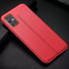 Чехол бампер Anomaly Leather Fit Case для Samsung Galaxy S20 Plus Red (Красный)
