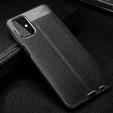 Чехол бампер Anomaly Leather Fit Case для Samsung Galaxy M31s Black (Черный)