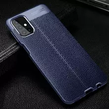 Чехол бампер Anomaly Leather Fit Case для Samsung Galaxy M31s Blue (Синий)