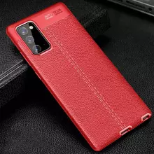 Чехол бампер Anomaly Leather Fit Case для Samsung Galaxy Note 20 Red (Красный)