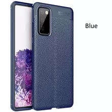Чехол бампер Anomaly Leather Fit Case для Samsung Galaxy S20 FE Blue (Синий)