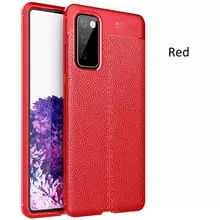 Чехол бампер Anomaly Leather Fit Case для Samsung Galaxy S20 FE Red (Красный)