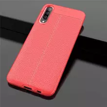 Чехол бампер Anomaly Leather Fit Case для Samsung Galaxy A50s Red (Красный)