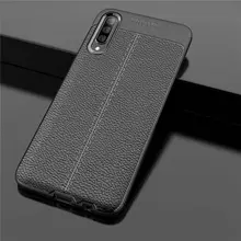 Чехол бампер Anomaly Leather Fit Case для Samsung Galaxy A30s Black (Черный)