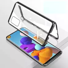 Чехол бампер Anomaly Magnetic 360 With Glass для Samsung Galaxy M21 Black (Черный)