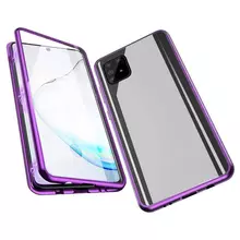 Чехол бампер для Samsung Galaxy S10 Lite Anomaly Magnetic 360 With Glass Purple (Фиолетовый)