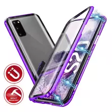 Чехол бампер Anomaly Magnetic 360 With Glass для Samsung Galaxy S20 Purple (Фиолетовый)