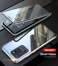 Чехол бампер Anomaly Magnetic 360 With Glass для Samsung Galaxy S20 Ultra Silver (Серебристый)