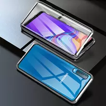 Чехол бампер Anomaly Magnetic 360 With Glass для Samsung Galaxy A50 Silver (Серебристый)