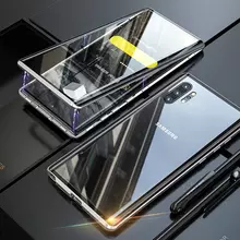 Чехол бампер Anomaly Magnetic 360 With Glass для Samsung Galaxy Note 10 Plus Silver (Серебристый)