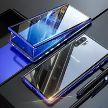 Чехол бампер Anomaly Magnetic 360 With Glass для Samsung Galaxy Note 10 Plus Blue (Синий)