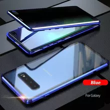 Чехол бампер Anomaly Magnetic 360 With Glass для Samsung Galaxy S10 Blue (Синий)