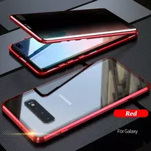 Чехол бампер Anomaly Magnetic 360 With Glass для Samsung Galaxy S10 Plus Red (Красный)