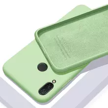 Чехол бампер Anomaly Silicone для Samsung Galaxy A30s Light Green (Светло-зеленый)