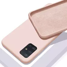 Чехол бампер Anomaly Silicone для Samsung Galaxy A41 Pink (Розовый)