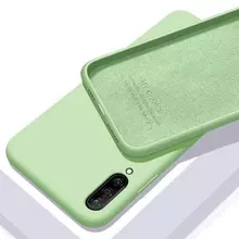 Чехол бампер Anomaly Silicone для Samsung Galaxy A50s Light Green (Светло-зеленый)