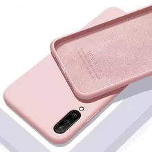Чехол бампер Anomaly Silicone для Samsung Galaxy A70 Sand Pink (Песочно-розовый)