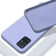 Чехол бампер Anomaly Silicone для Samsung Galaxy M51 Violet (Фиолетовый)