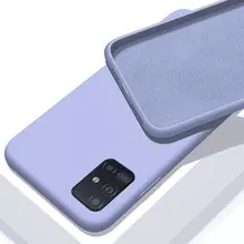 Чехол бампер Anomaly Silicone для Samsung Galaxy A71 Violet (Фиолетовый)