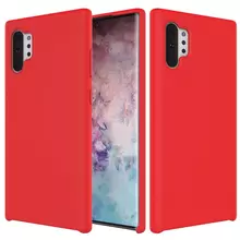 Чехол бампер Anomaly Silicone для Samsung Galaxy Note 10 Plus Red (Красный)