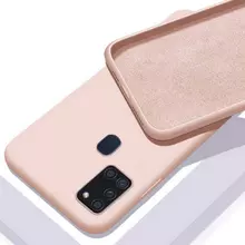 Чехол бампер Anomaly Silicone для Samsung Galaxy A21s Sand Pink (Песочно-розовый)