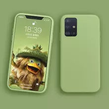 Чехол бампер Anomaly Silicone для Samsung Galaxy A31 Light Green (Светло-зеленый)