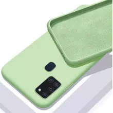 Чехол бампер Anomaly Silicone для Samsung Galaxy M21 Light Green (Светло-зеленый)