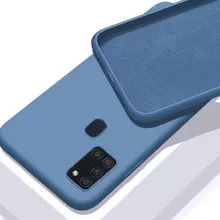 Чехол бампер Anomaly Silicone для Samsung Galaxy M21 Blue (Синий)