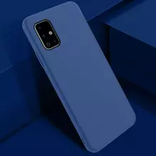 Чехол бампер Anomaly Silicone для Samsung Galaxy S20 Blue (Синий)