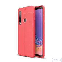 Чехол бампер Anomaly Leather Fit Case для Samsung Galaxy A9 2018 Red (Красный)