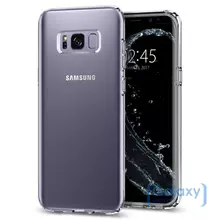 Чехол бампер Spigen Case Liquid Crystal для Samsung Galaxy S8 Crystal Clear (Прозрачный)
