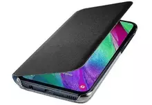 Оригинальный Чехол книжка Samsung Wallet Cover для Samsung Galaxy A40 Black (Черный) EF-WA405PBEGRU