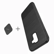 Чехол бампер Dux Ducis Carbon Magnetic Case для Samsung Galaxy A6 2018 Black (Черный)