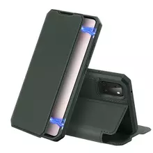 Чехол книжка Dux Ducis Skin X Series Magnetic Flip Case для Samsung Galaxy Note 10 Lite Midnight Green (Полночь Зеленый)