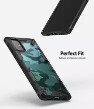 Чехол бампер Ringke Fusion-X Design для Samsung Galaxy A51 Camo Black (Камуфляж Черный)