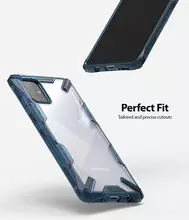 Чехол бампер Ringke Fusion-X для Samsung Galaxy A71 Space Blue (Космический Синий)
