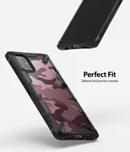 Чехол бампер Ringke Fusion-X Design для Samsung Galaxy A71 Camo Black (Камуфляж Черный)