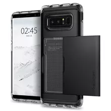 Чехол бампер Spigen Crystal Wallet Case для Samsung Galaxy Note 8 Champagne Black (Черный)