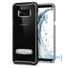 Чехол бампер Spigen Case Crystal Hybrid для Samsung Galaxy S8 Black (Черный)