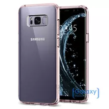 Чехол бампер Spigen Case Ultra Hybrid для Samsung Galaxy S8 Rose Crystal (Розовый)