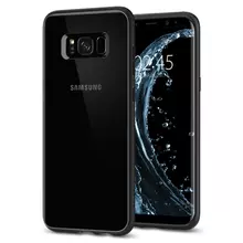 Чехол бампер Spigen Case Ultra Hybrid для Samsung Galaxy S8 Plus Jet Black (Черный смоляной)
