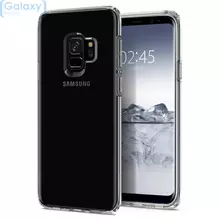 Чехол бампер Spigen Case Liquid Crystal Series для Samsung Galaxy S9 Plus Crystal Clear (Прозрачный)