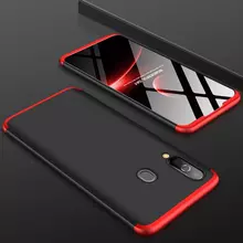 Чехол бампер GKK Dual Armor для Samsung Galaxy A11 Black\Red (Черный\Красный)
