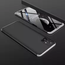 Чехол бампер GKK Dual Armor для Samsung Galaxy M51 Black\Silver (Черный\Серебристый)