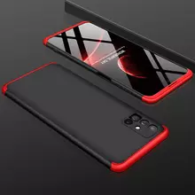 Чехол бампер GKK Dual Armor для Samsung Galaxy M51 Black\Red (Черный\Красный)